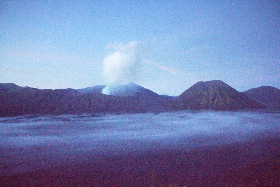 Stunning View Of One Blue Morning at Mount Bromo