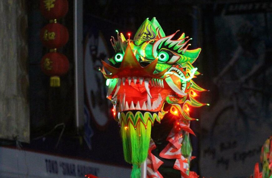 The Head of Green Dragon – Bogor Lantern Festival 2018